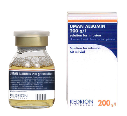 Uman Albumin Kedrion 200 g/I, solution pour perfusion