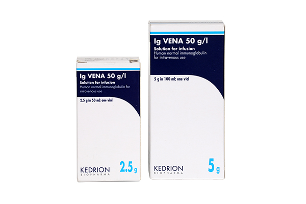 Ig Vena Kedrion 5%, sol perf 2.5 g/50 ml , 50 ml