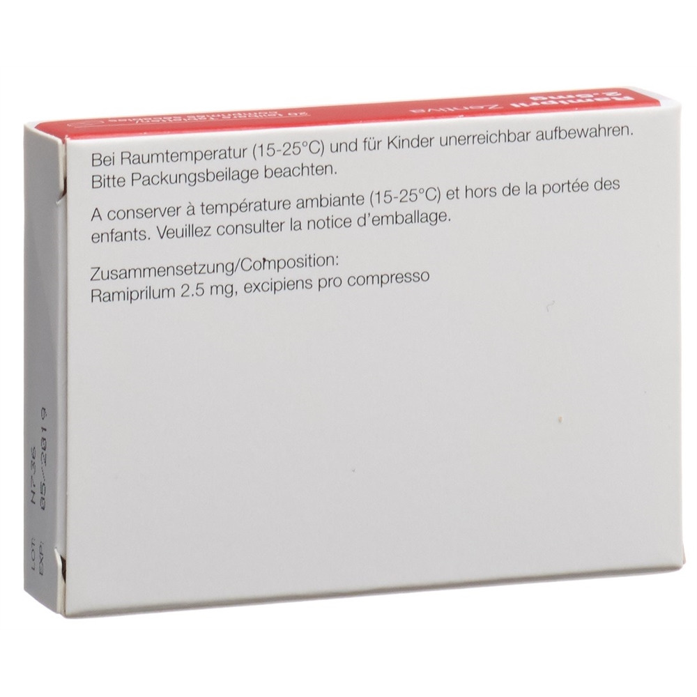 RAMIPRIL Zentiva cpr 2.5 mg 20 pce