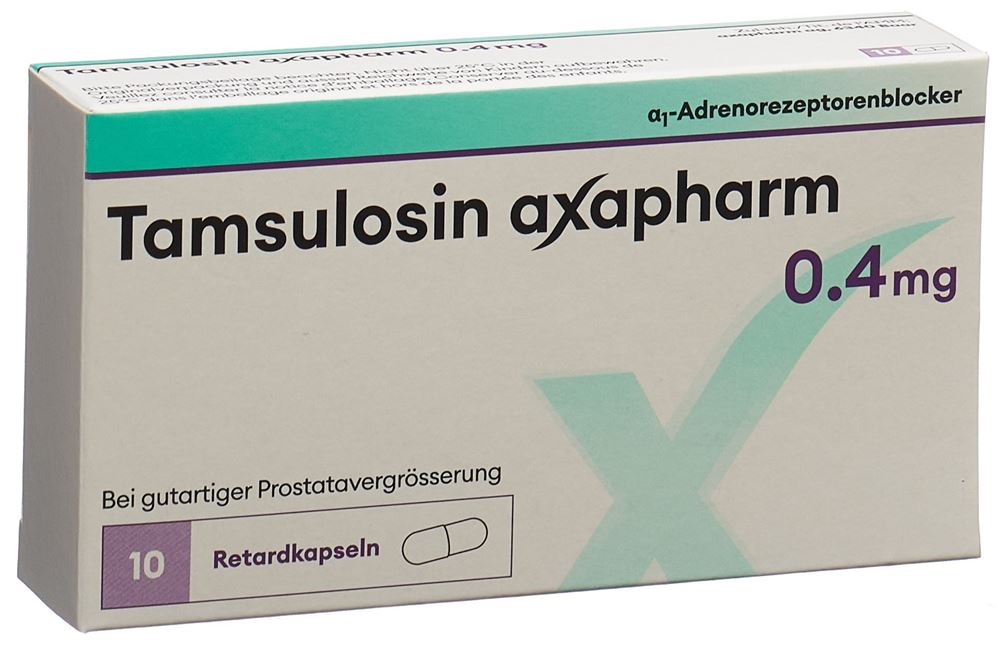 TAMSULOSINE axapharm caps ret 0.4 mg 10 pce