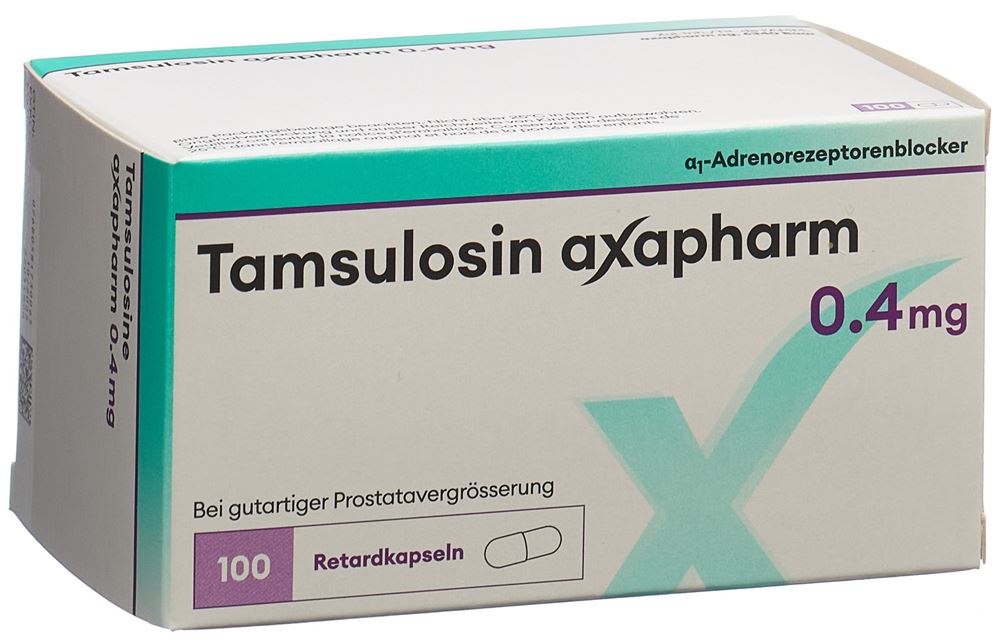 TAMSULOSINE axapharm caps ret 0.4 mg 100 pce