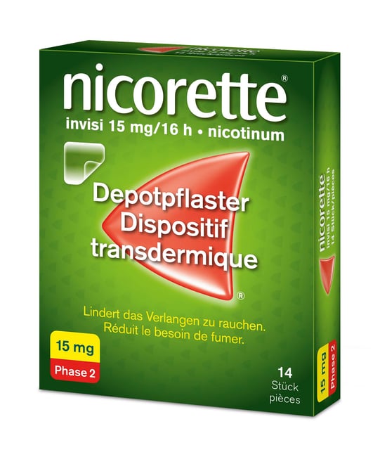 Nicorette Invisi 15 mg/ 16 h, transdermales Pflaster