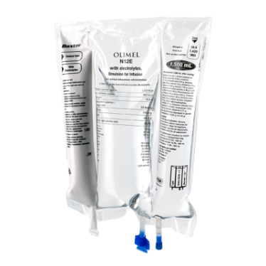 OLIMEL av électrolyt émuls perf 7.6 % 650ml 10 pce