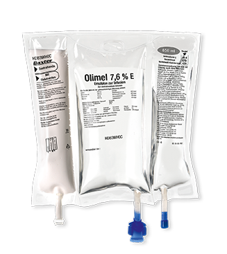 OLIMEL av électrolyt émuls perf 7.6 % 650ml 10 pce