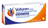Voltaren Dolo forte 25 mg Liquid Caps, Weichgelatinekapseln