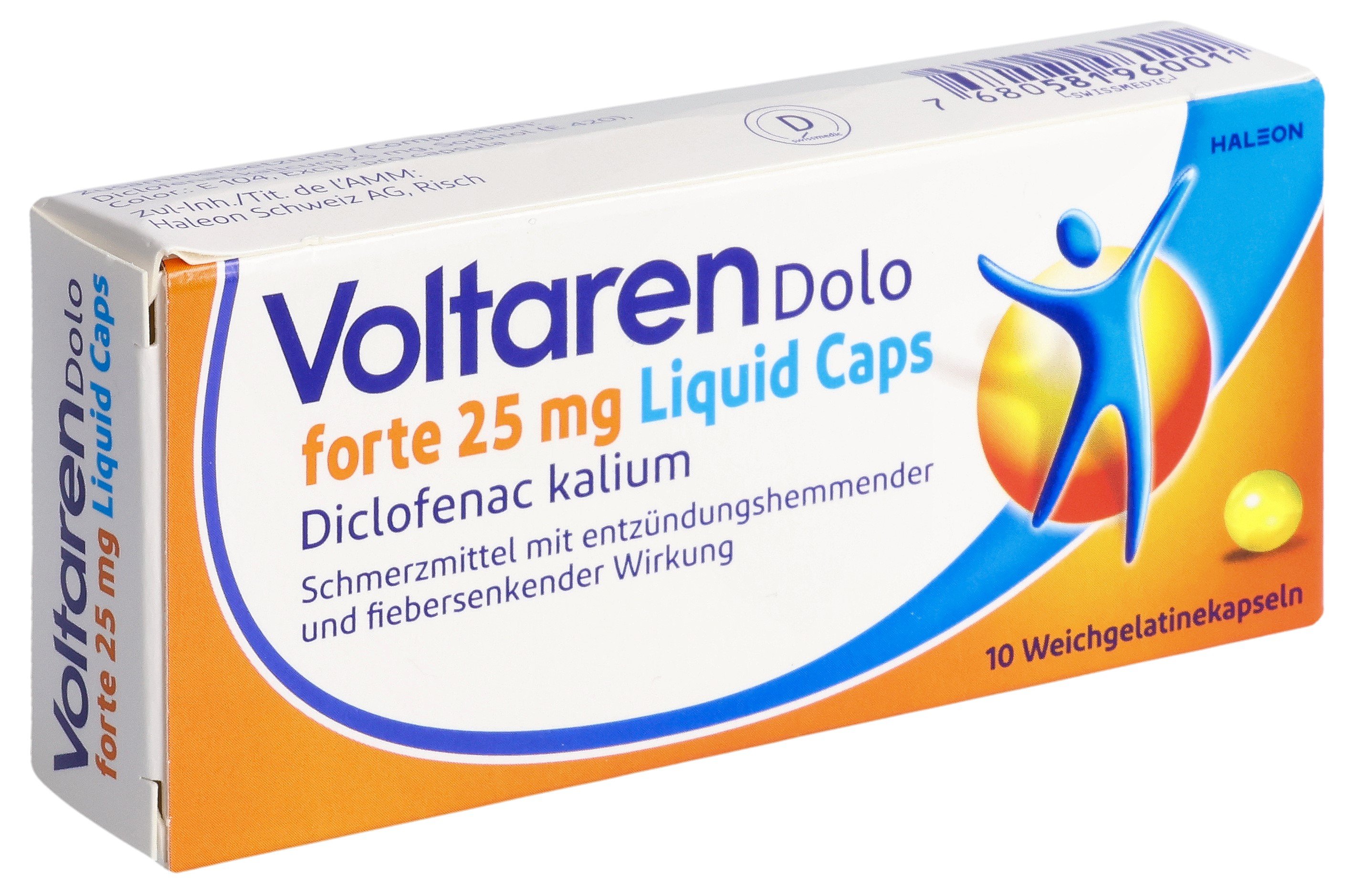 Voltaren Dolo forte 25 mg Liquid Caps, Weichgelatinekapseln