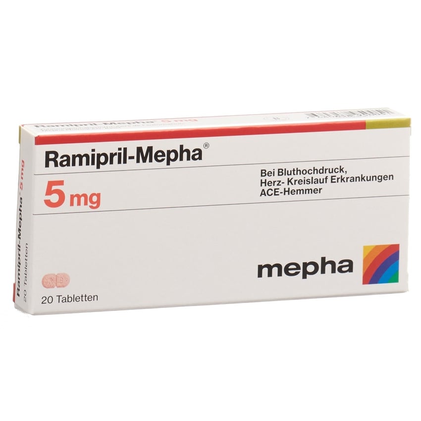 Ramipril-HCT-Mepha 5 mg/25 mg, Tabletten