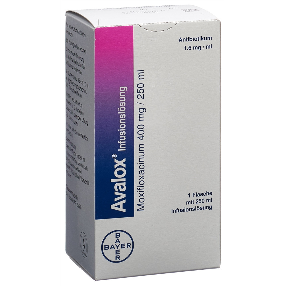 AVALOX sol perf 400 mg/250ml fl 250 ml