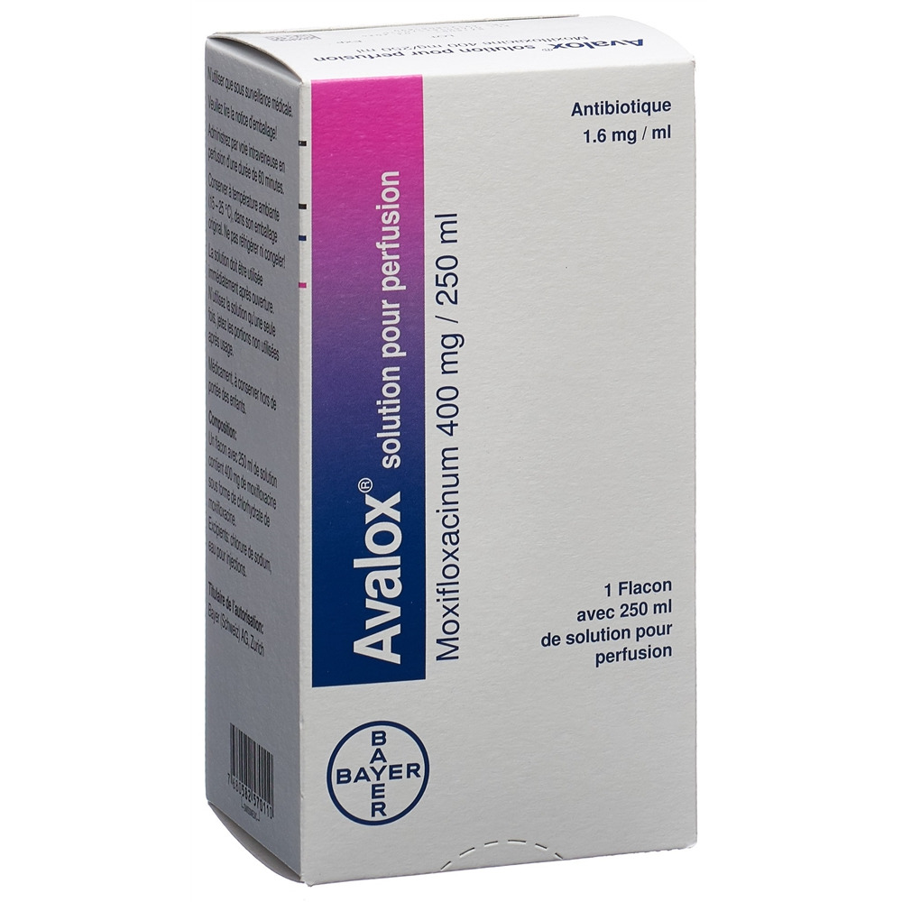 AVALOX sol perf 400 mg/250ml fl 250 ml