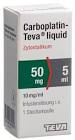 Carboplatin-Teva liquid 50 mg / 5 ml, Infusionslösung