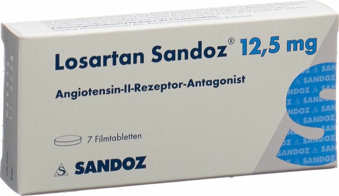 LOSARTAN Sandoz cpr pell 12.5 mg 7 pce