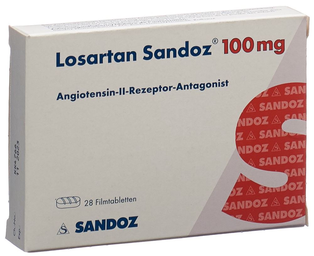 LOSARTAN Sandoz cpr pell 100 mg 28 pce