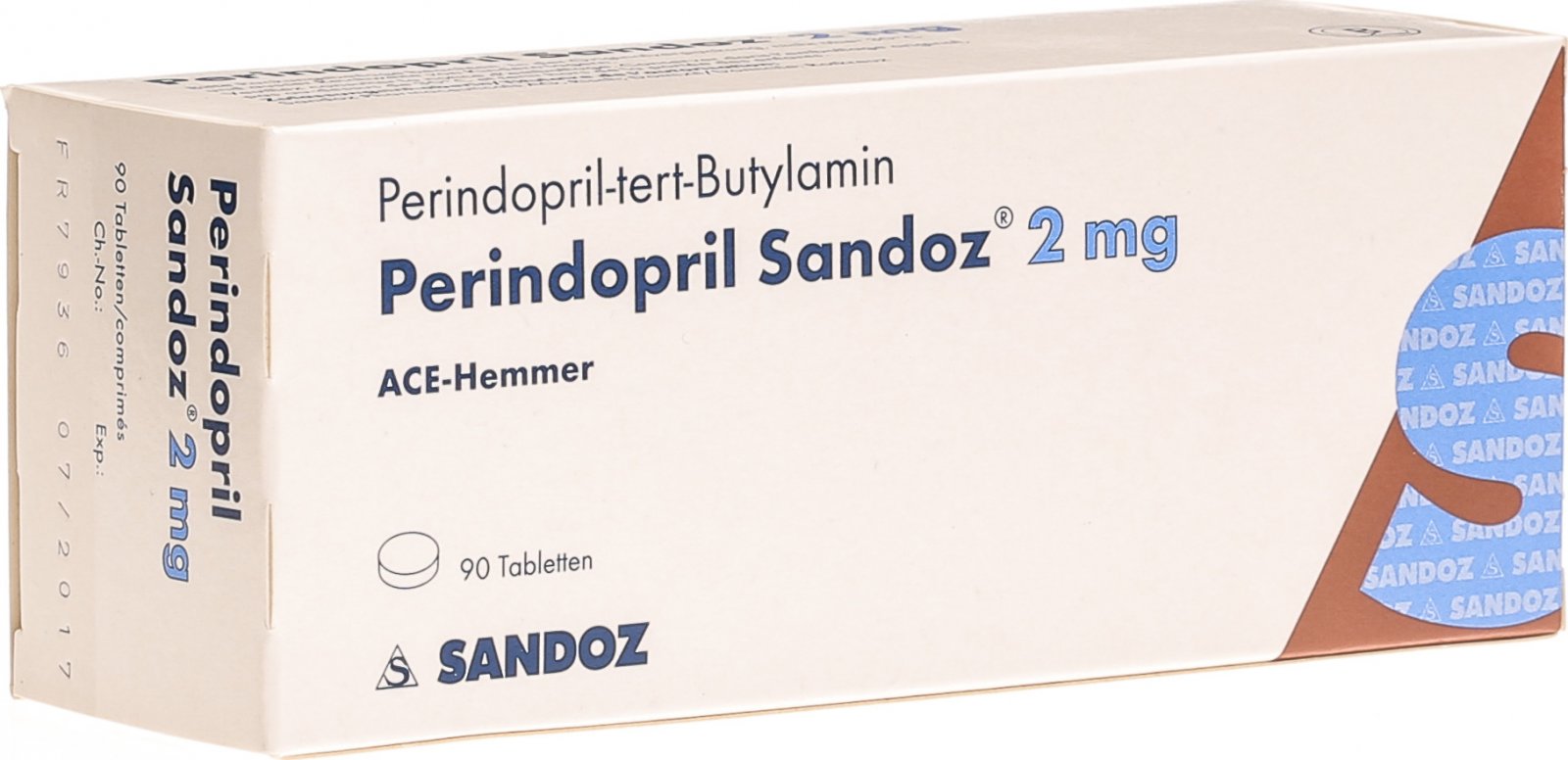 Perindopril Sandoz 2 mg, Tabletten