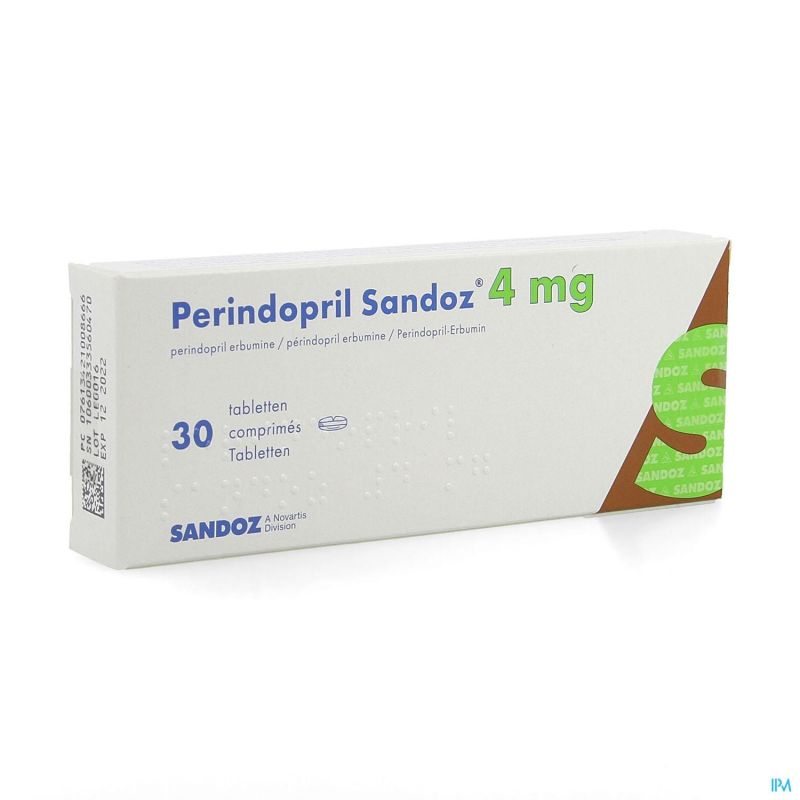 Perindopril Sandoz 4 mg, Tabletten