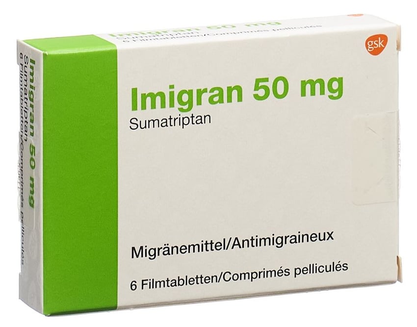 SUMATRIPTAN Mepha cpr pell 50 mg 6 pce