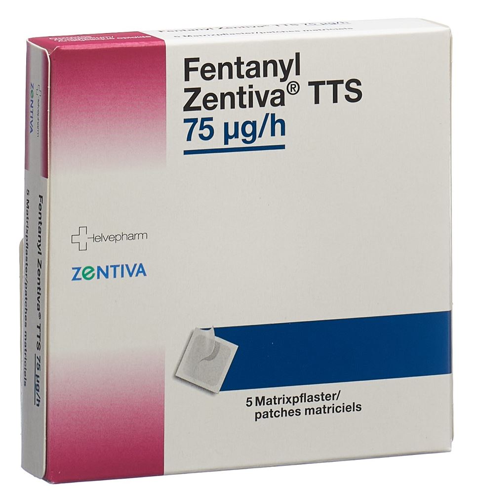 FENTANYL Zentiva TTS patch mat 75 mcg/h 5 pce