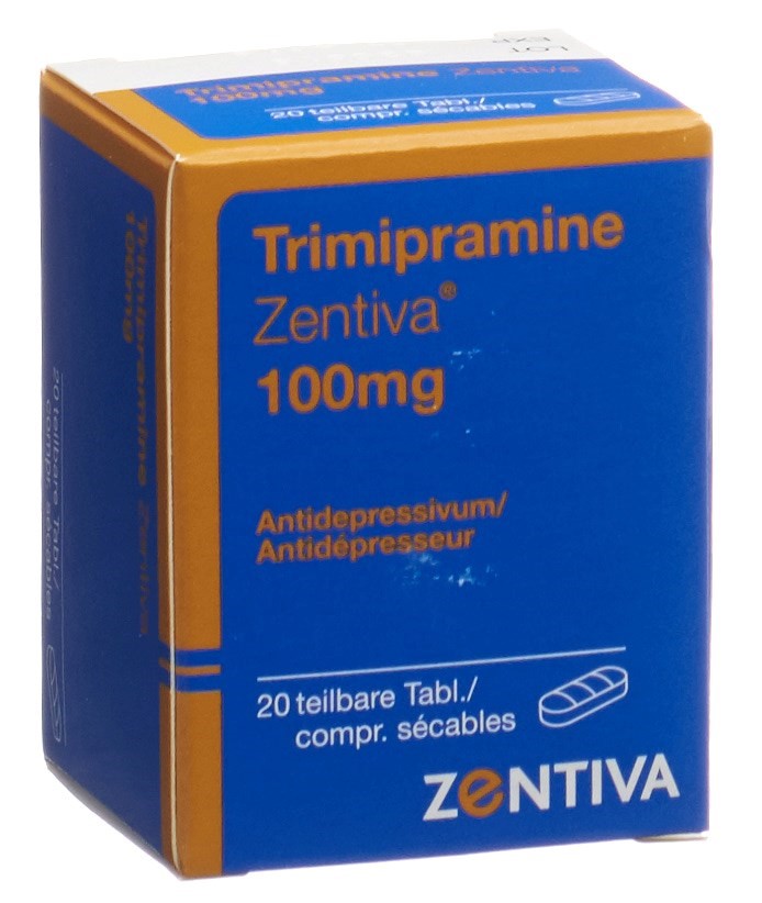 TRIMIPRAMINE Zentiva cpr 100 mg bte 20 pce