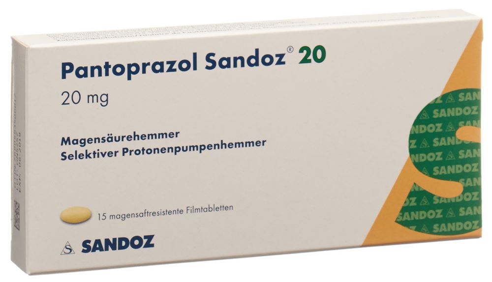 PANTOPRAZOLE Sandoz cpr pell 20 mg 15 pce