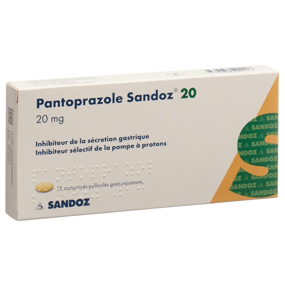 PANTOPRAZOLE Sandoz cpr pell 20 mg 15 pce