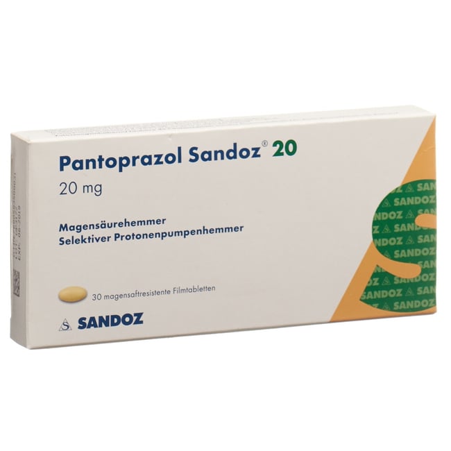 Pantoprazol Sandoz 20 mg, magensaftresistente Filmtabletten