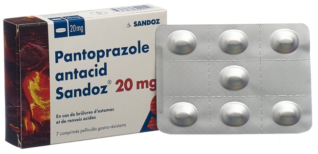 Pantoprazol Sandoz 20 mg, magensaftresistente Filmtabletten