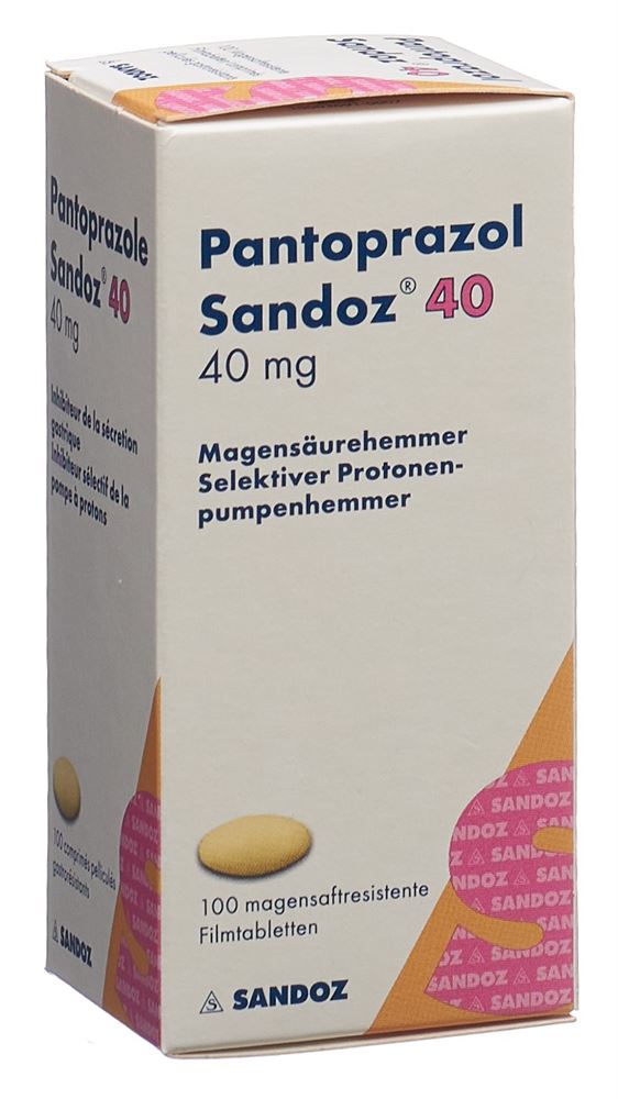 Pantoprazol Sandoz 40 mg, magensaftresistente Filmtabletten