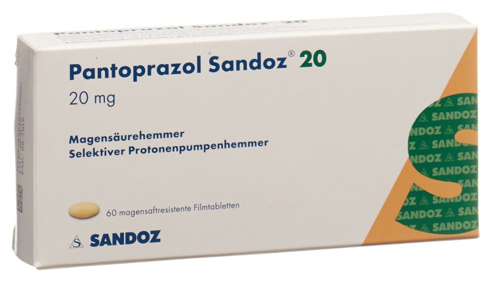 PANTOPRAZOLE Sandoz cpr pell 20 mg 60 pce