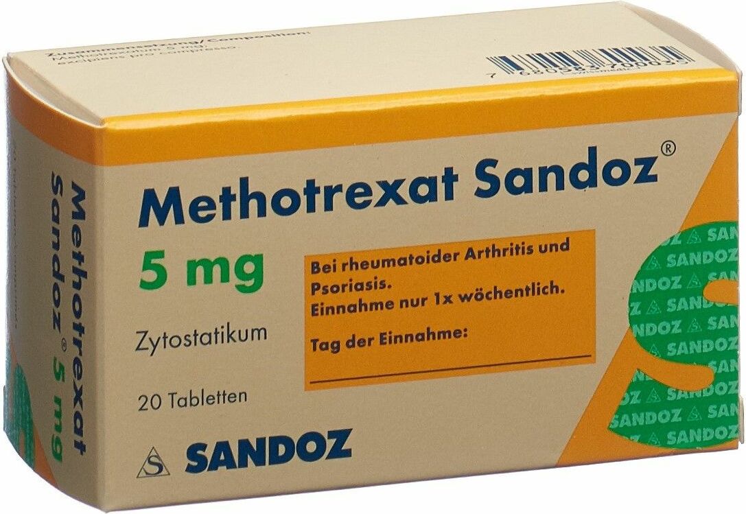 METHOTREXATE Sandoz cpr 5 mg 20 pce