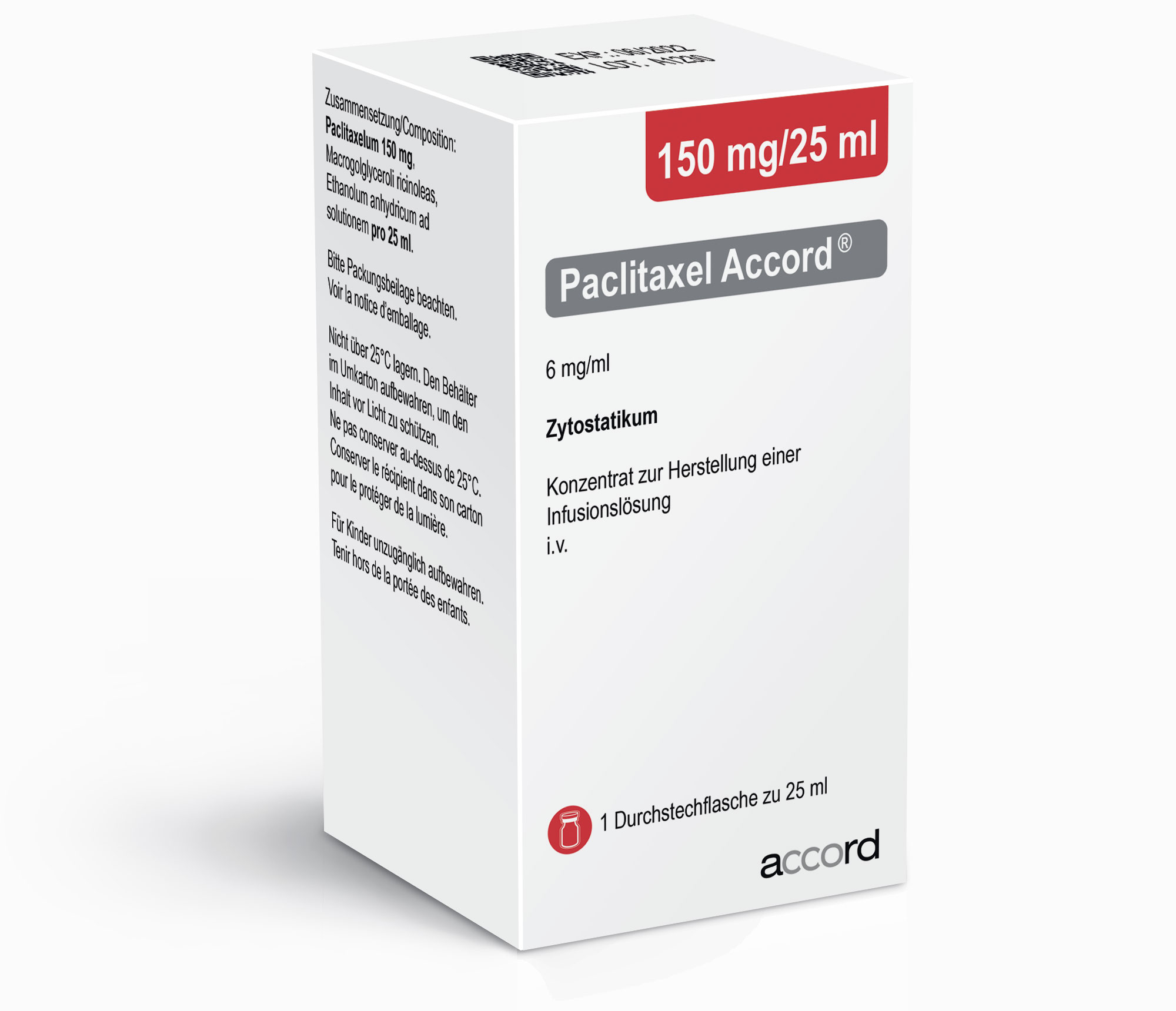 Paclitaxel-Teva liquid 150 mg/25 ml, Konzentrat zur Herstellung einer Infusionslösung
