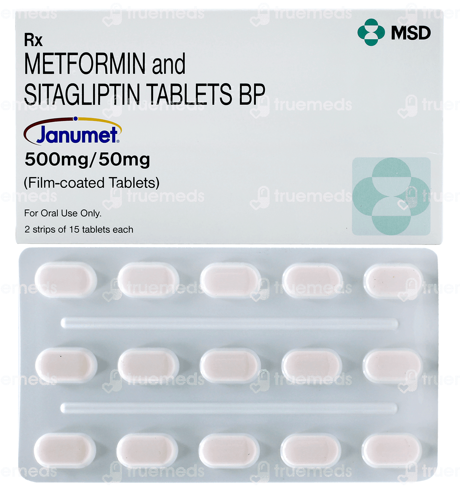 Janumet 50/500, Filmtabletten