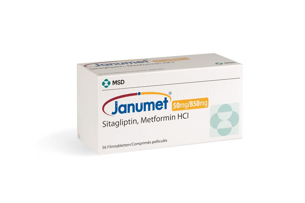 JANUMET 50/8 cpr pellic 50 mg 56 pce