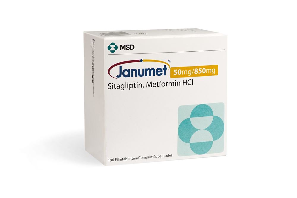 JANUMET 50/8 cpr pellic 50 mg 196 pce