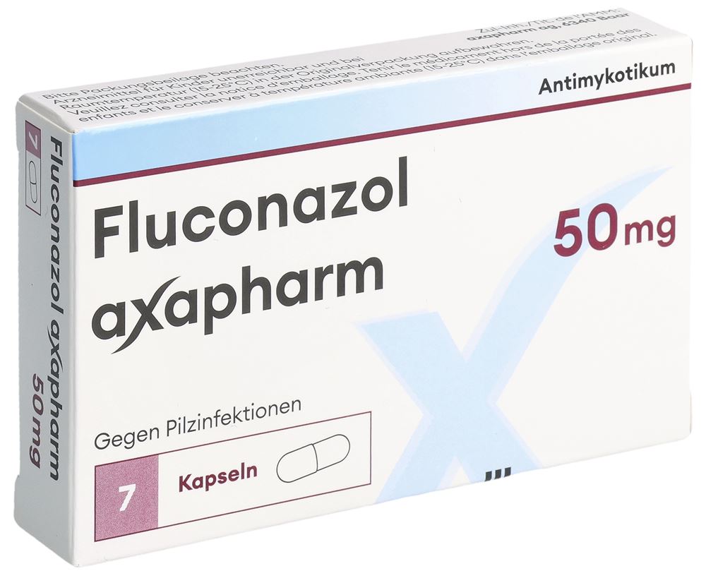 FLUCONAZOLE axapharm capsules 50 mg 7 pce