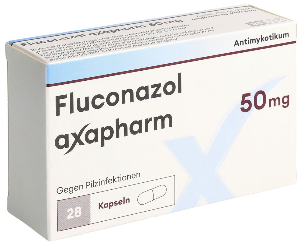 FLUCONAZOLE axapharm capsules 50 mg 28 pce