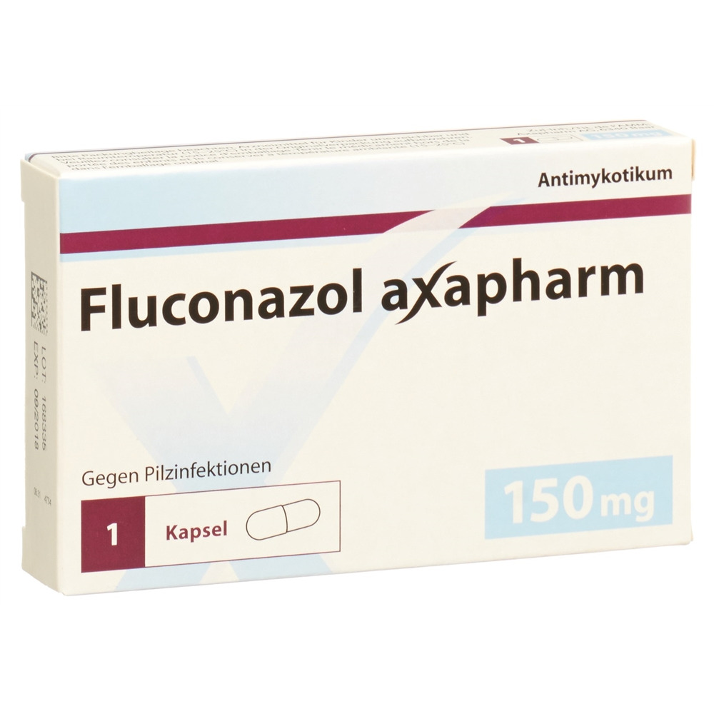 FLUCONAZOLE axapharm capsules 150 mg 1 pce