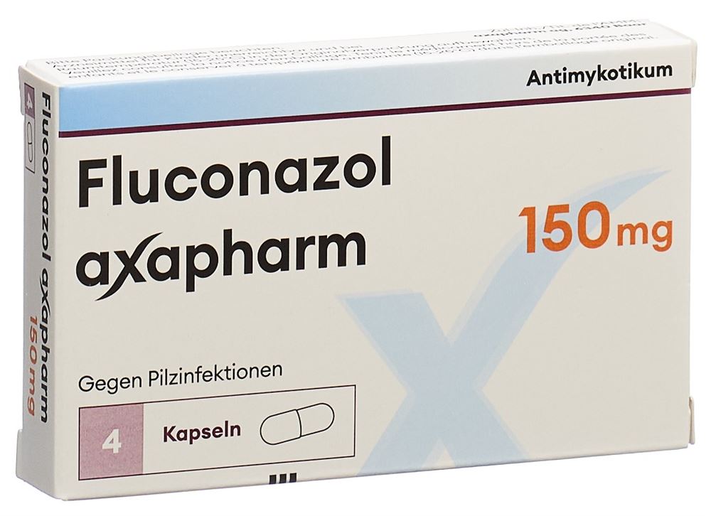 FLUCONAZOLE axapharm capsules 150 mg 4 pce