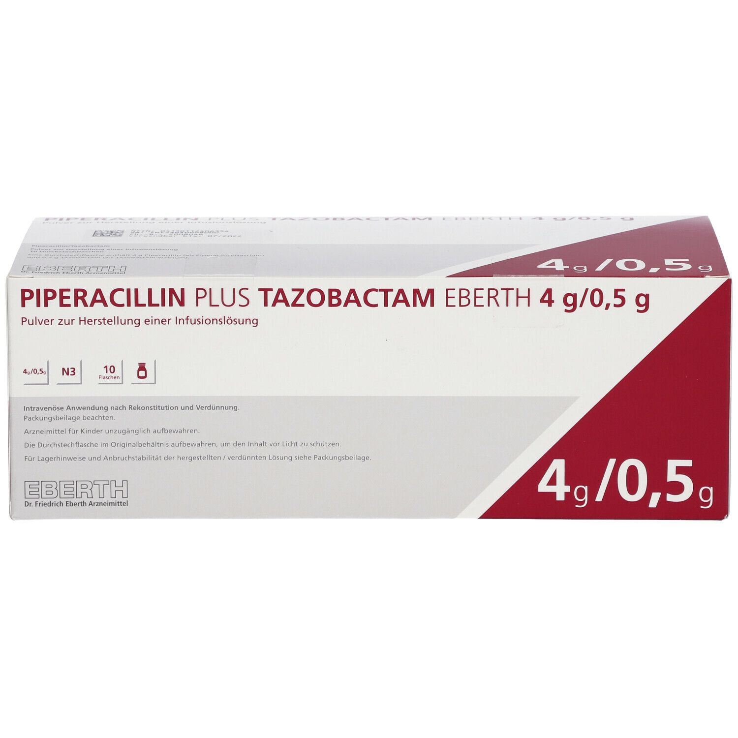 Piperacillin-Tazobactam Stragen 4,5 g, poudre pour solution pour perfusion