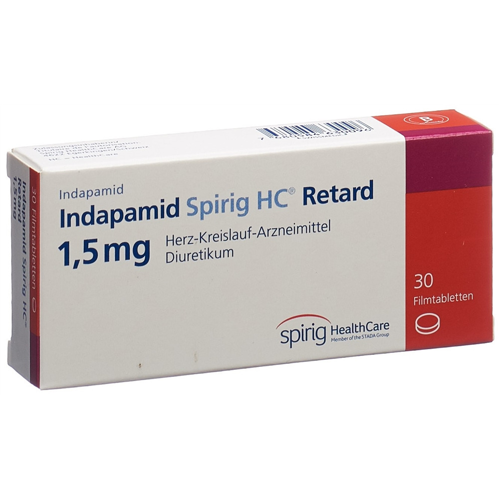 INDAPAMIDE Spirig HC cpr pell ret 1.5 mg 30 pce