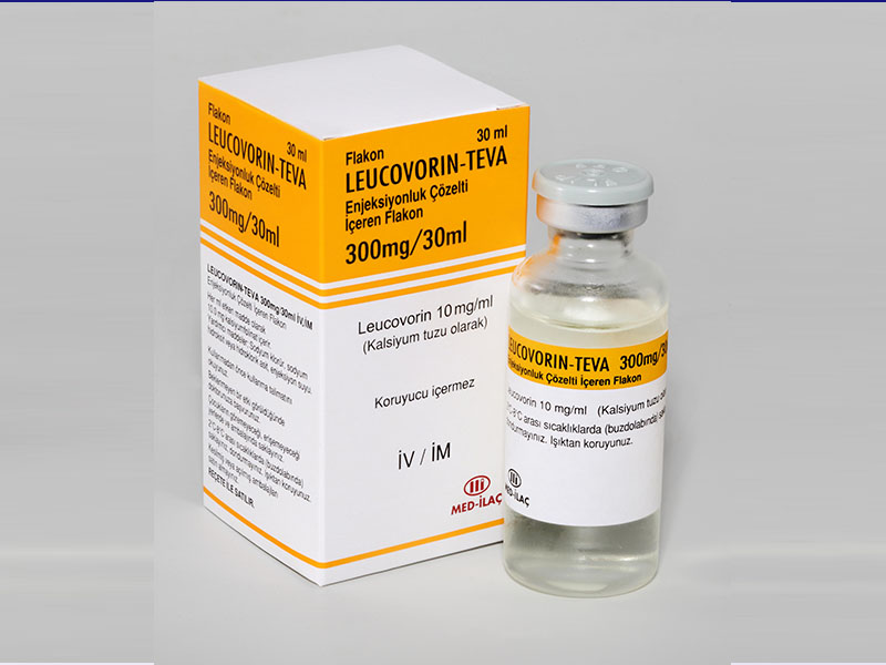 LEUCOVORIN Teva sol inj 300 mg/30ml flac 30 ml