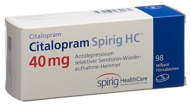 Citalopram Spirig HC 40 mg, Filmtabletten