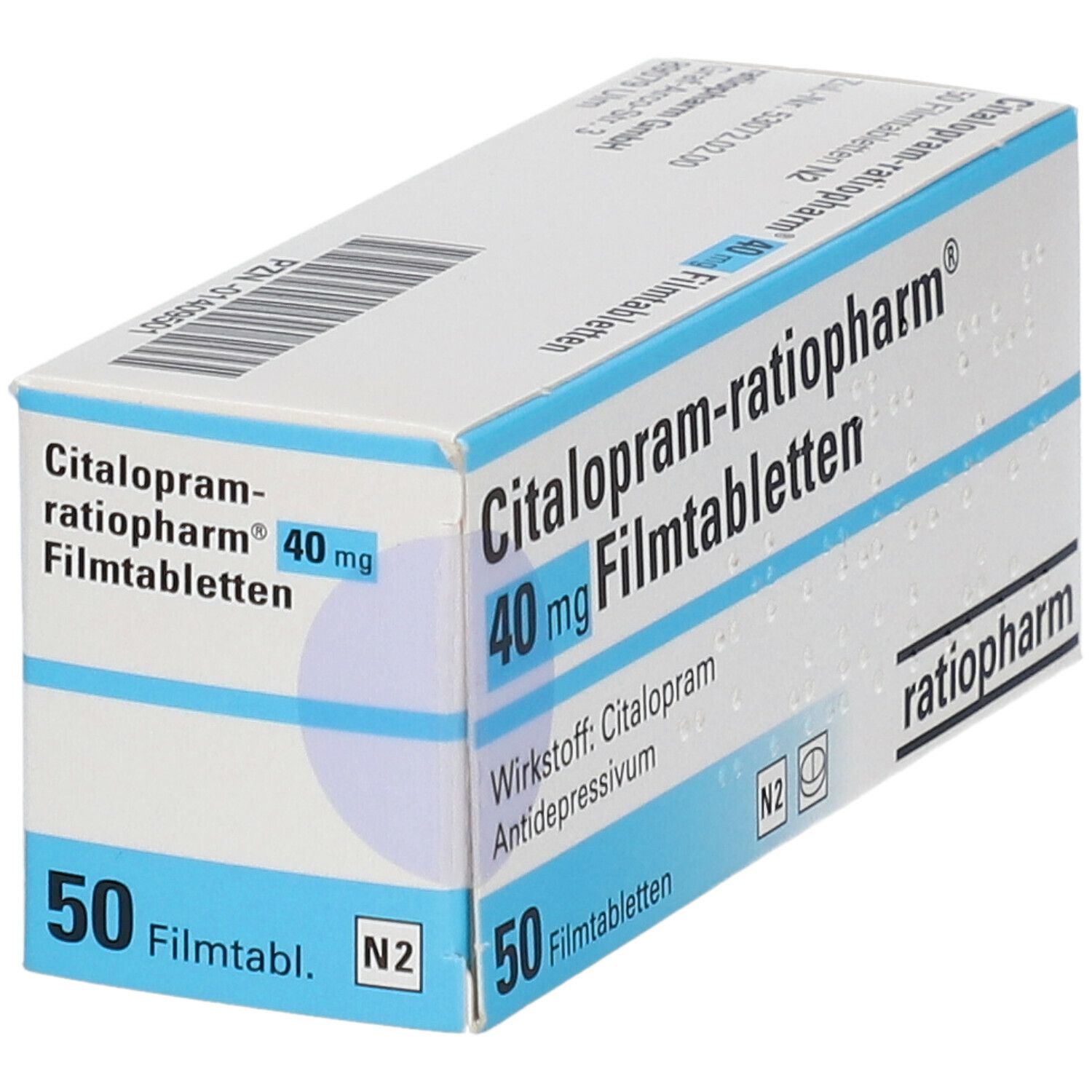 Citalopram Spirig HC 40 mg, Filmtabletten