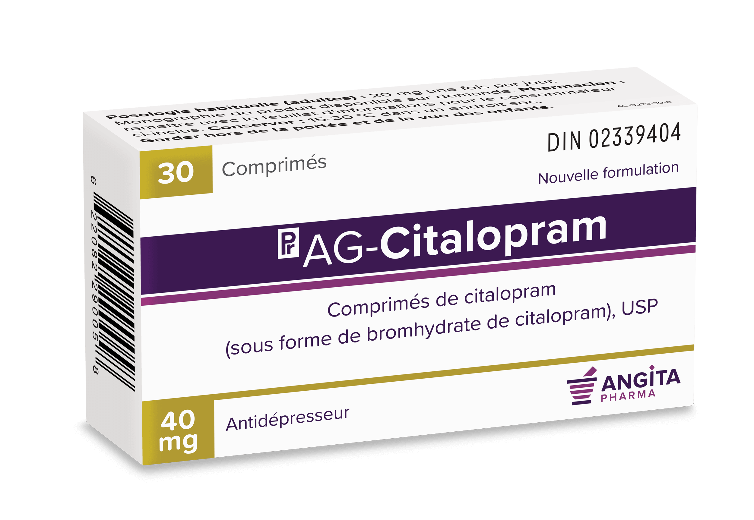 Citalopram Spirig HC 40 mg, Filmtabletten