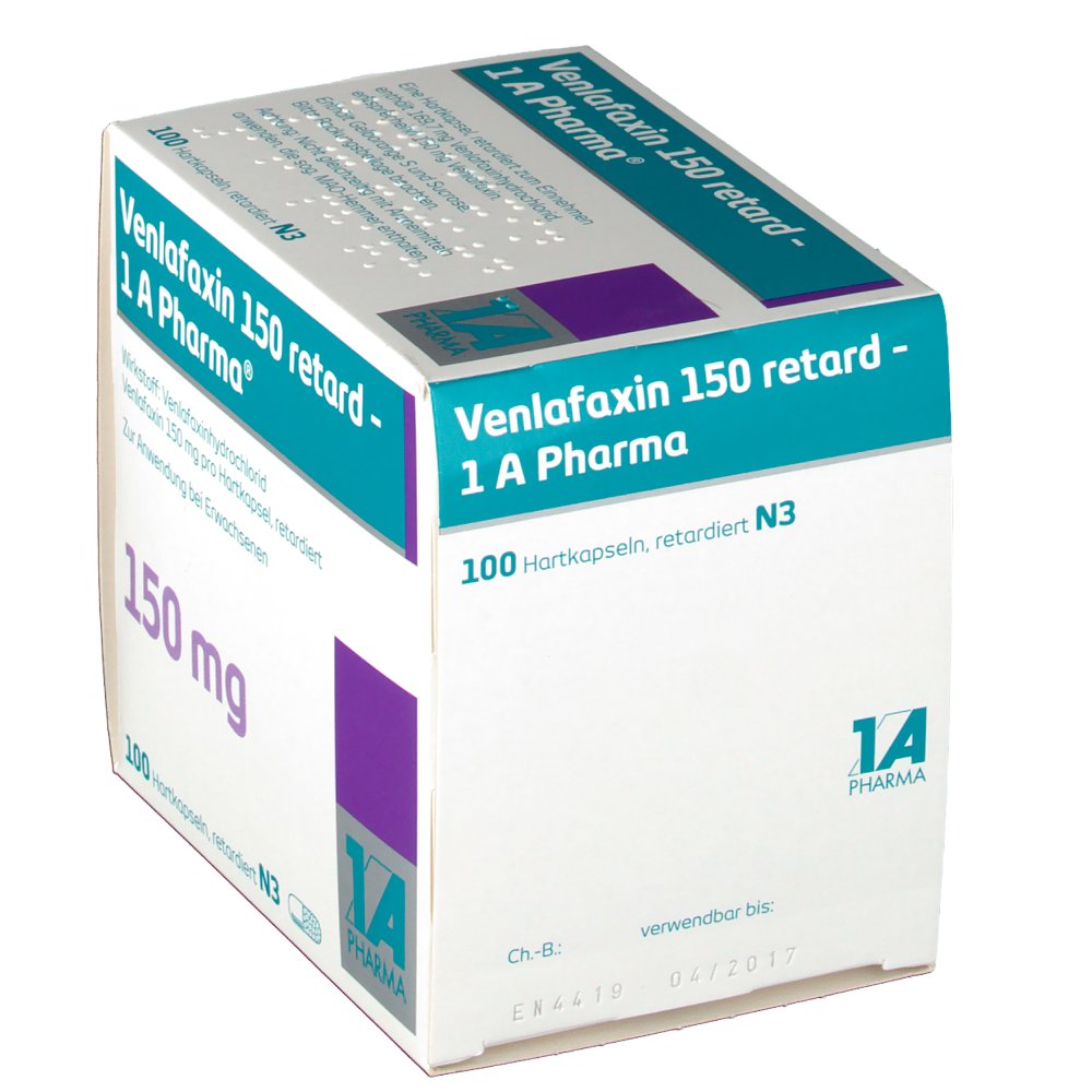 Venlafaxin retard Zentiva 150 mg, Kapseln