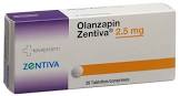 Olanzapin-Mepha Teva 20 mg, Filmtabletten