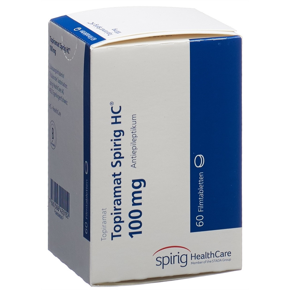 TOPIRAMAT Spirig HC cpr pell 100 mg bte 60 pce