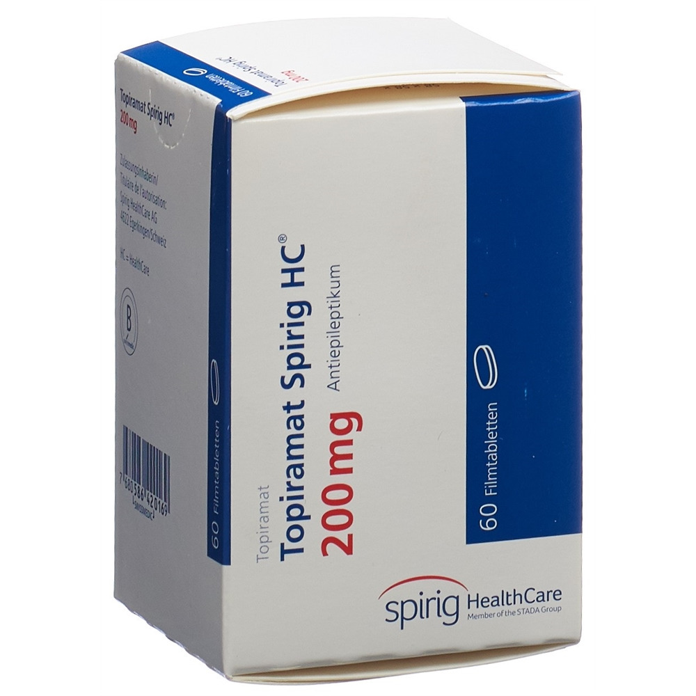 TOPIRAMAT Spirig HC cpr pell 200 mg bte 60 pce