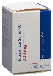 TOPIRAMAT Spirig HC cpr pell 200 mg bte 60 pce