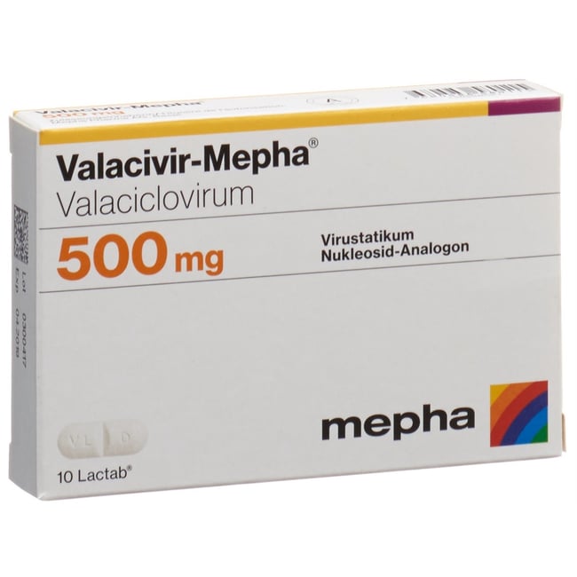 Valacivir-Mepha 500 mg, Filmtabletten