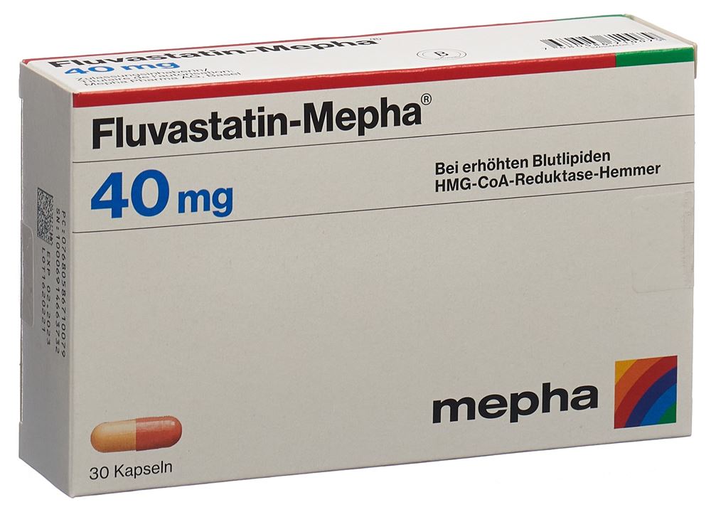 Fluvastatin-Mepha 40 mg, Kapseln
