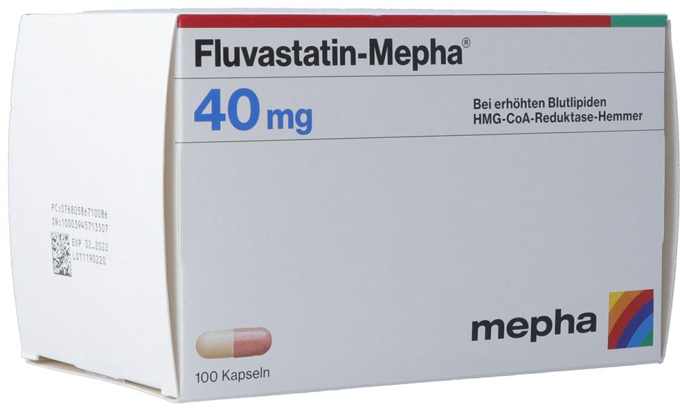 Fluvastatin-Mepha 40 mg, Kapseln
